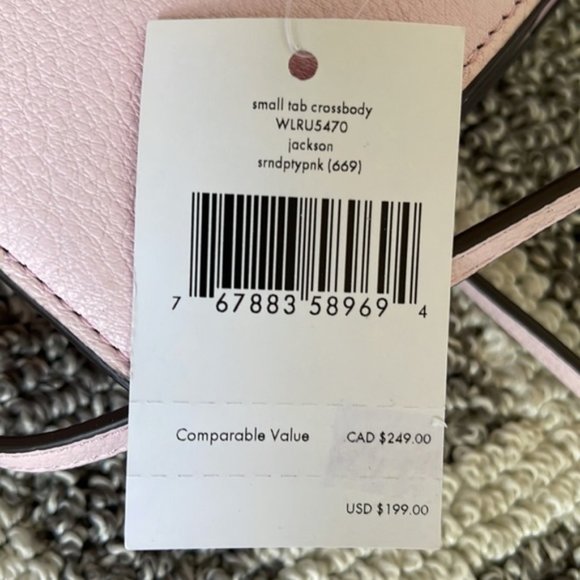 Kate Spade Jackson Small Tab Crossbody Serendipity Pink - Picture 7 of 16